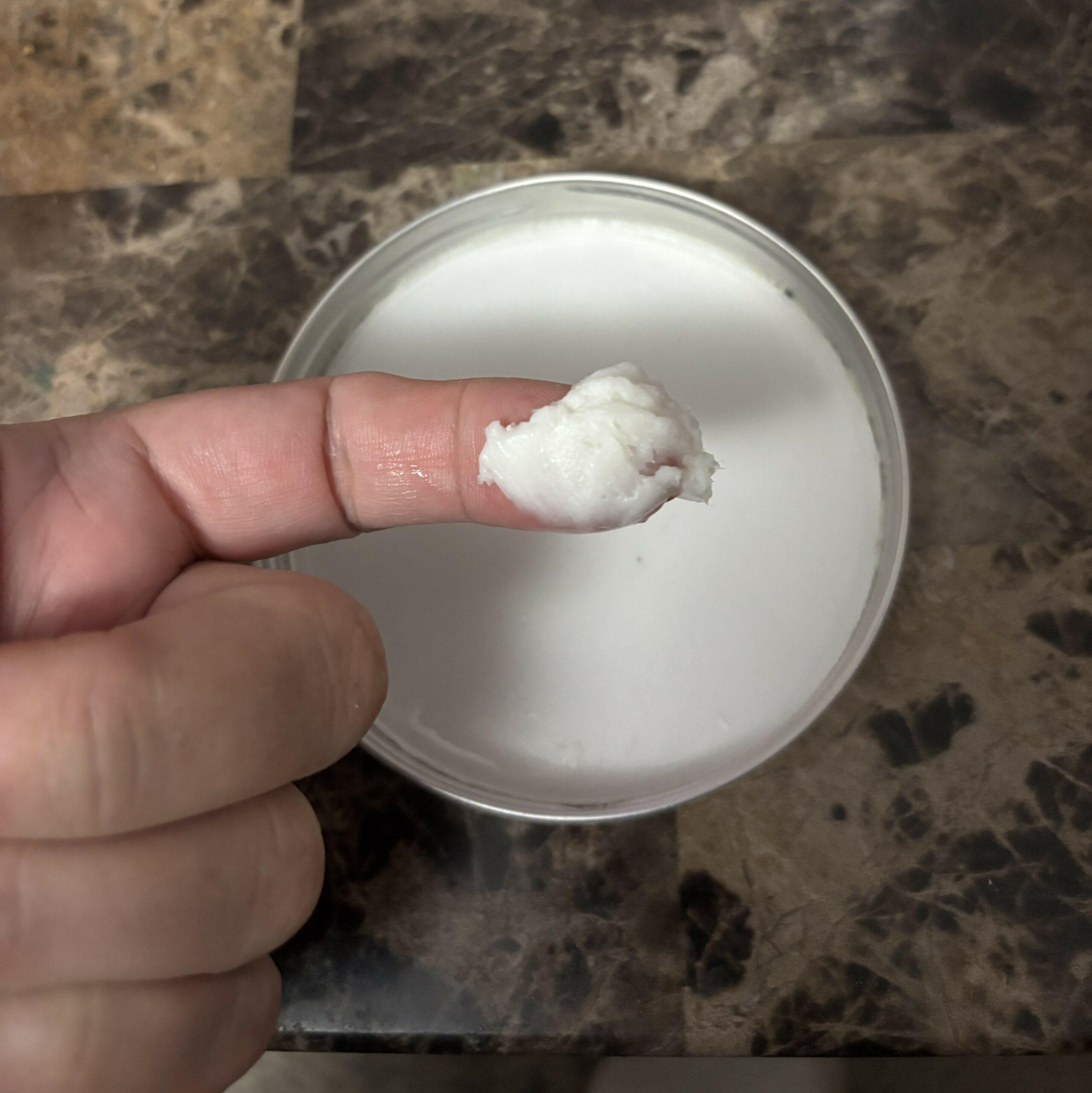 Picture of a small amount of product.